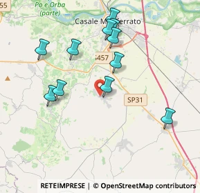 Mappa Vicolo Vardagate, 15030 Terruggia AL, Italia (3.87909)