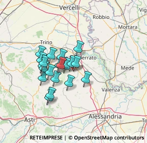 Mappa Via San Martino, 15030 Terruggia AL, Italia (10.2265)