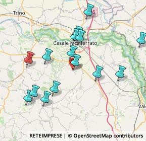 Mappa Via San Martino, 15030 Terruggia AL, Italia (7.82733)