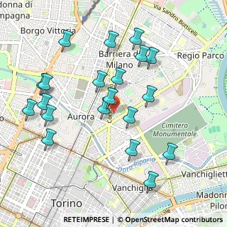 Mappa Via Monza, 10152 Torino TO, Italia (1.053)