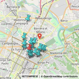 Mappa Via Bergamo, 10152 Torino TO, Italia (1.8105)