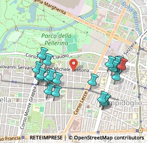 Mappa Via Michele Lessona, 10145 Torino TO, Italia (0.495)