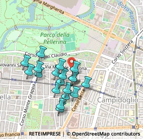 Mappa Via Michele Lessona, 10145 Torino TO, Italia (0.3975)