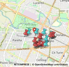 Mappa Via Michele Lessona, 10145 Torino TO, Italia (0.752)