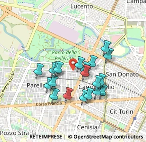 Mappa Via Michele Lessona, 10145 Torino TO, Italia (0.7445)