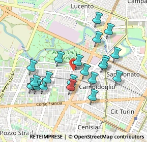 Mappa Via Michele Lessona, 10145 Torino TO, Italia (0.88)