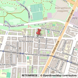 Mappa Via Michele Lessona, 44, 10145 Torino, Torino (Piemonte)