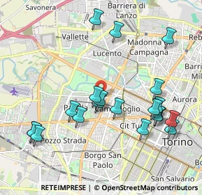Mappa Via Michele Lessona, 10145 Torino TO, Italia (2.143)