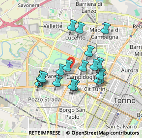 Mappa Via Michele Lessona, 10145 Torino TO, Italia (1.55)