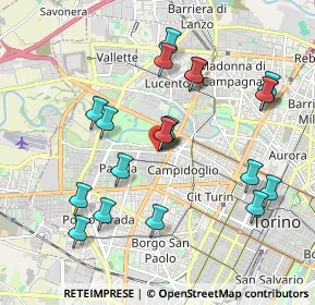 Mappa Via Michele Lessona, 10145 Torino TO, Italia (1.9695)