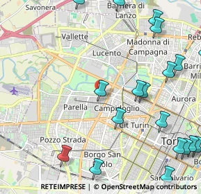 Mappa Via Michele Lessona, 10145 Torino TO, Italia (3.00105)