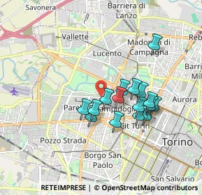 Mappa Via Michele Lessona, 10145 Torino TO, Italia (1.44188)