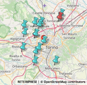 Mappa Via Michele Lessona, 10145 Torino TO, Italia (6.70688)
