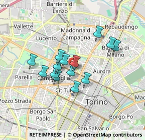 Mappa Via San Giovanni Bosco, 10144 Torino TO, Italia (1.34071)