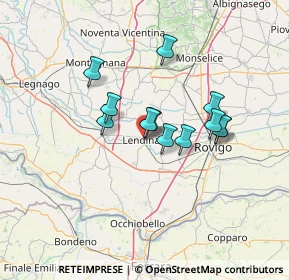 Mappa Via Cesare Battisti, 45026 Lendinara RO, Italia (10.2825)