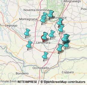 Mappa Via Giacomo Matteotti, 45026 Lendinara RO, Italia (12.5115)