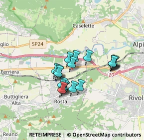 Mappa Strada Antica di Alpignano, 10090 Corso Moncenisio TO, Italia (1.329)