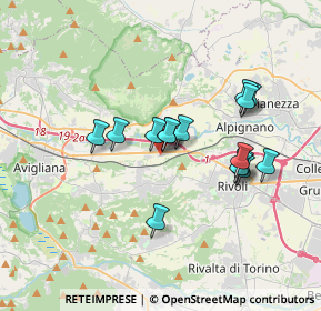 Mappa Strada Antica di Alpignano, 10090 Corso Moncenisio TO, Italia (3.02333)