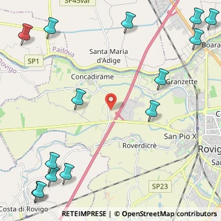 Mappa Via Casalveghe, 45100 Rovigo RO, Italia (3.53571)