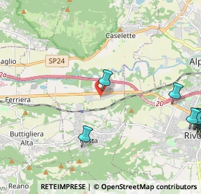 Mappa Strada Ambarura, 10090 Corso Moncenisio TO, Italia (3.46833)