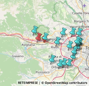Mappa Strada Ambarura, 10090 Corso Moncenisio TO, Italia (9.055)