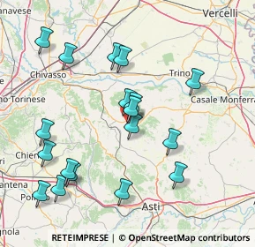 Mappa Via Chivasso, 15020 Murisengo AL, Italia (16.45444)