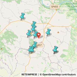 Mappa Via Case Sparse, 15020 Ponzano Monferrato AL, Italia (3.25182)