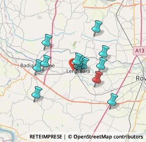 Mappa Via Antonio Vivaldi, 45026 Lendinara RO, Italia (5.72846)