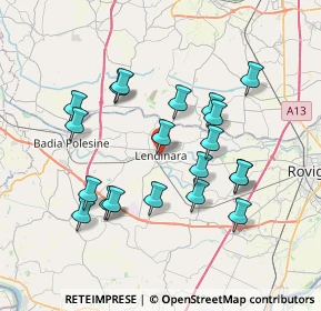 Mappa Via A. Rossi, 45026 Lendinara RO, Italia (7.036)