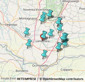 Mappa Via A. Rossi, 45026 Lendinara RO, Italia (12.5655)