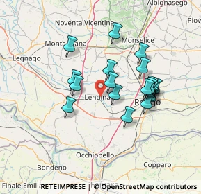 Mappa Via A. Rossi, 45026 Lendinara RO, Italia (12.3795)