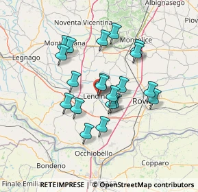 Mappa Via A. Rossi, 45026 Lendinara RO, Italia (11.443)