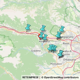 Mappa Via Enrico Fermi, 10051 Avigliana TO, Italia (7.07231)