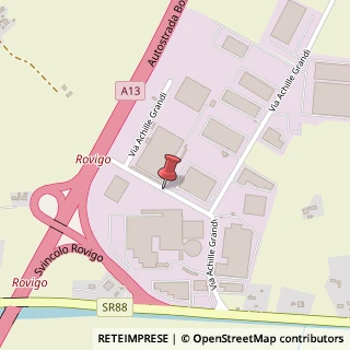 Mappa Via Achille Grandi, 14, 45100 A.grandi RO, Italia, 45100 Rovigo, Rovigo (Veneto)