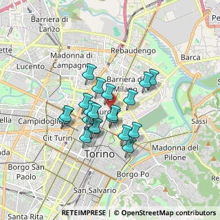 Mappa Via Poliziano, 10152 Torino TO, Italia (1.2765)