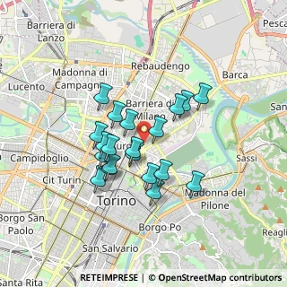 Mappa Corso Palermo, 10152 Torino TO, Italia (1.3785)