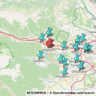 Mappa Via XX Settembre, 10051 Avigliana TO, Italia (8.607)