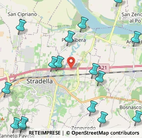 Mappa Autostrada A21 Torino-Piacenza-Brescia, 27049 Stradella PV, Italia (3.01375)