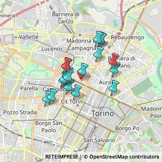 Mappa Via Bari, 10144 Torino TO, Italia (1.42353)