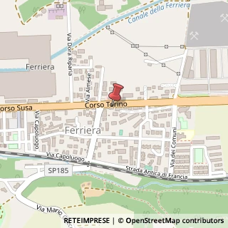 Mappa Corso Torino 64 - S.S.25 -, 10090 Buttigliera Alta - Fraz. Ferriera TO, Italia, 10090 Buttigliera Alta, Torino (Piemonte)