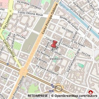 Mappa Via Sassari,  13, 10152 Torino, Torino (Piemonte)