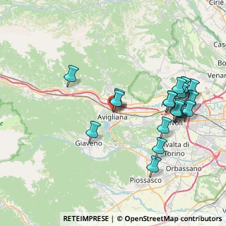Mappa Via Tresserve, 10051 Avigliana TO, Italia (8.615)