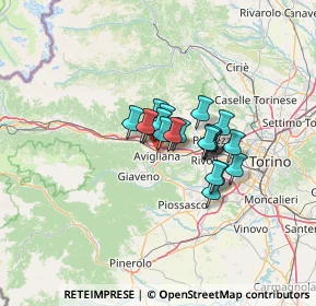 Mappa Via Tresserve, 10051 Avigliana TO, Italia (7.843)