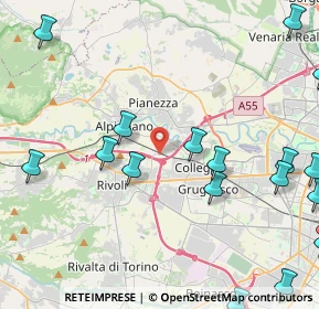 Mappa Via Baveno, 10098 Bruere TO, Italia (6.36316)