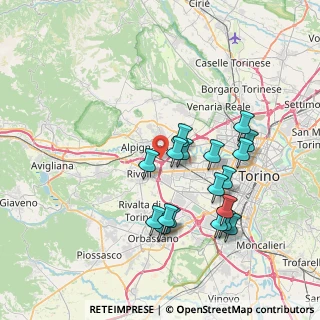 Mappa Via Baveno, 10098 Bruere TO, Italia (7.26889)