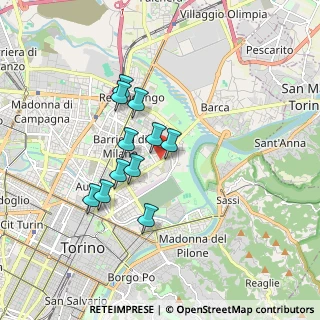 Mappa Via Moncrivello, 10154 Torino TO, Italia (1.42545)