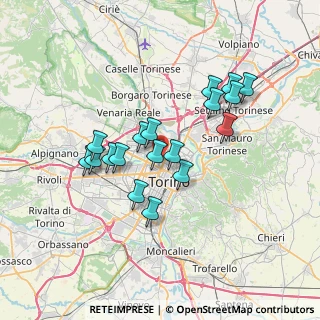 Mappa 10036 Torino TO, Italia (6.12944)