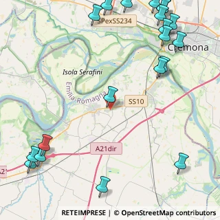 Mappa Via Giuseppe di Vittorio, 29010 Monticelli d'Ongina PC, Italia (6.72)