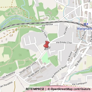 Mappa Via della Costa, 14/B, 10091 Alpignano, Torino (Piemonte)