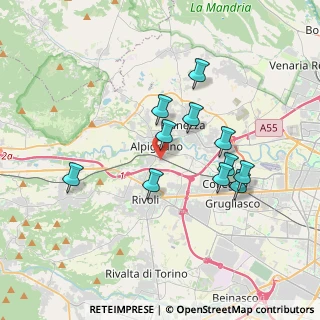 Mappa Via Scrivia, 10091 Alpignano TO, Italia (3.24455)